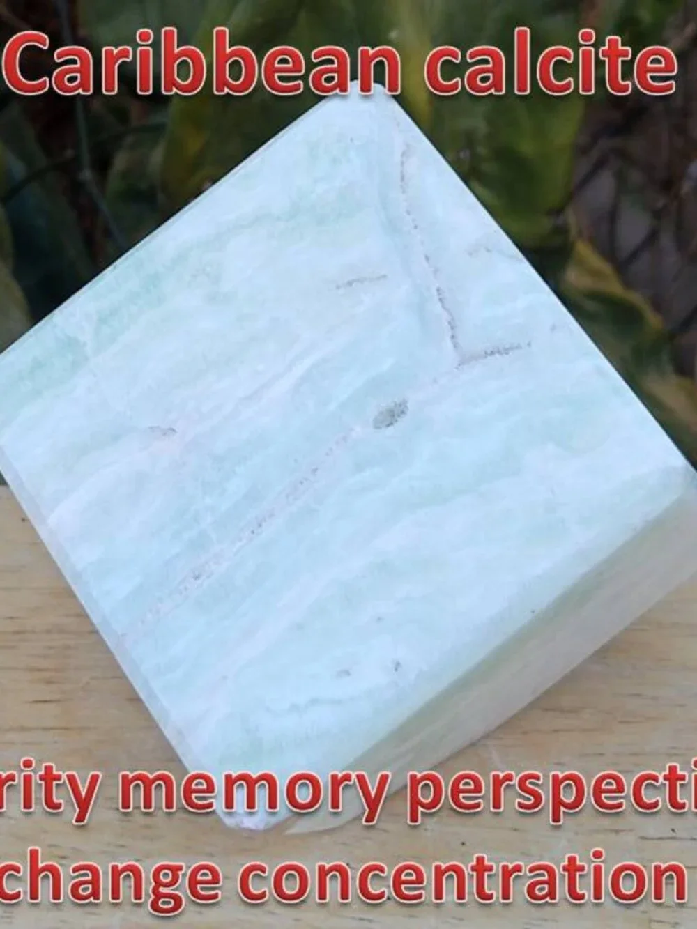 Caribbean calcite FLOATING CUBE 01 CLARITY change MEMORY